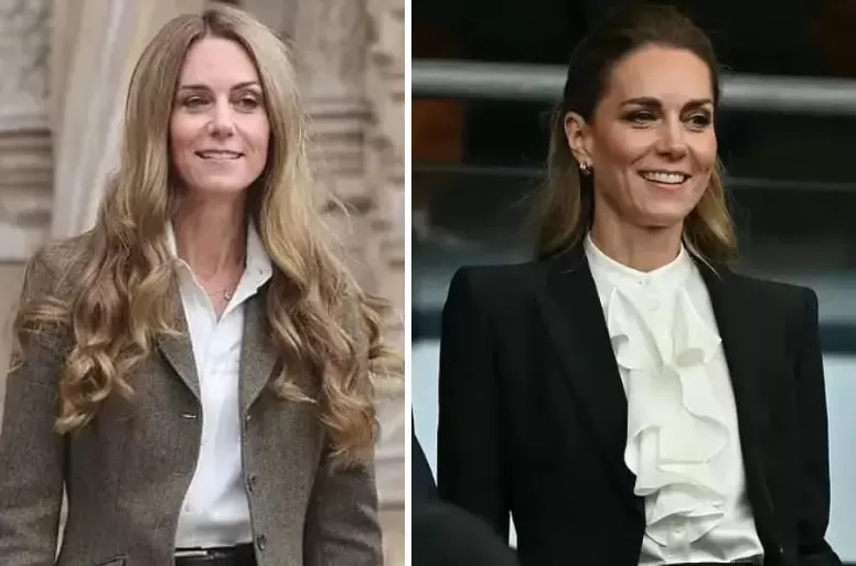 外媒曝凯特王妃戴假发遮化疗后遗症？出席活动发色频繁变化，网友：哪个头发才是真的？-第17张图片-