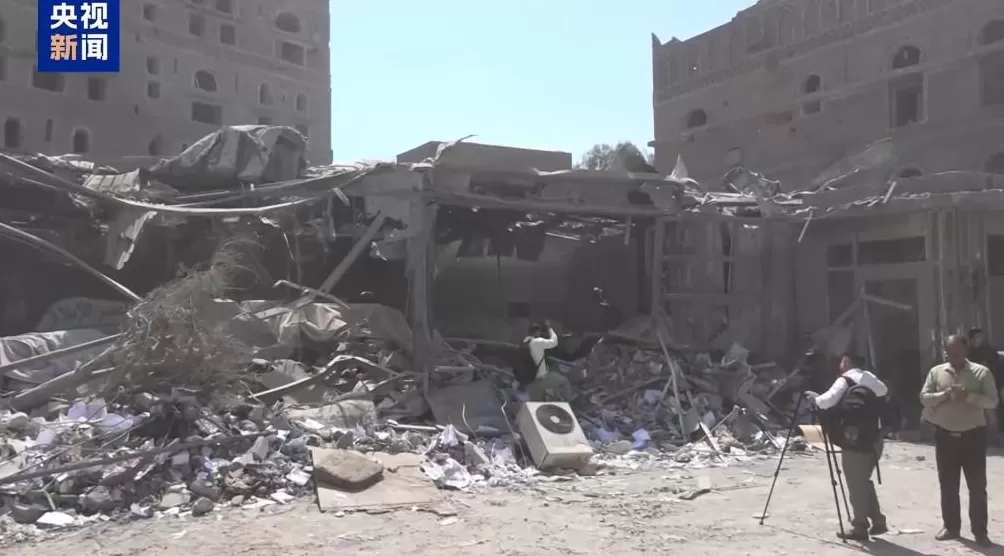 大楼被夷为平地总台报道员探访遭以军袭击的也门新闻机构-第3张图片-