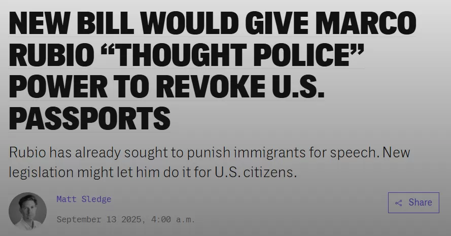 明查｜“批评以色列”就要被吊销护照？美国会这条议案说了啥？-第3张图片-