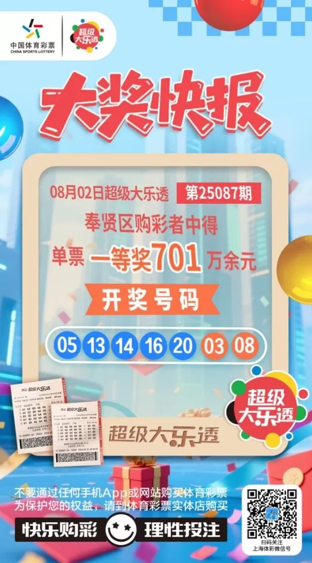 寻人！体彩超级大乐透第25087期701万大奖得主你在哪-第4张图片-