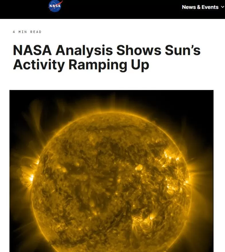 NASA称“太阳正逐渐苏醒”-第1张图片-
