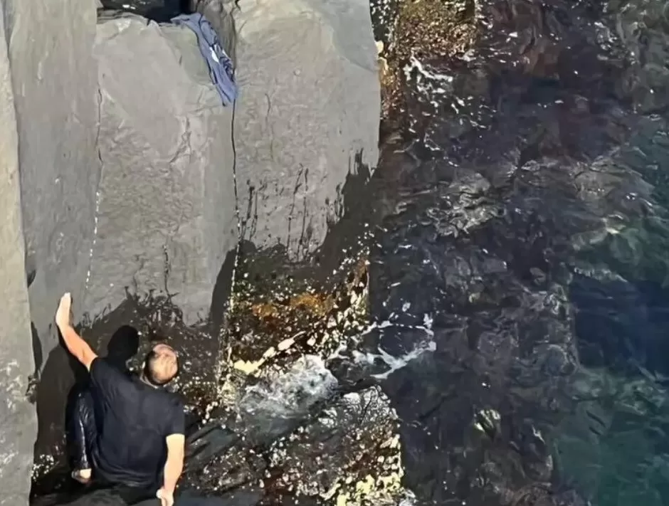 中国游客在日本徒手爬峭壁救落水者，救人者回应：像跑了一场马拉松-第1张图片-