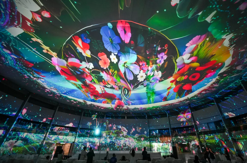 上海国际光影节：三千平方米裸眼3D投影秀照亮西岸穹顶，全球218件光影佳作齐亮相-第2张图片-