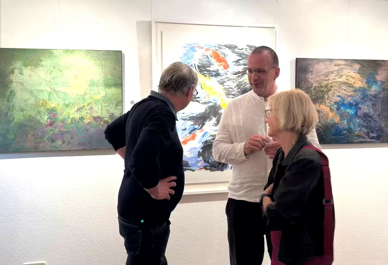 从黄浦江到易北河，中德艺术家联展德国汉堡-第1张图片-