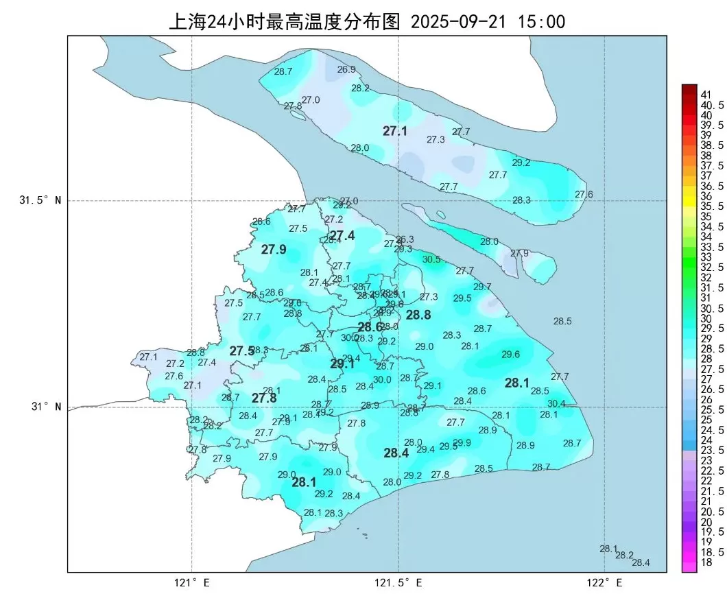 上海下周最高气温30℃,周三前后可能有一次明显降雨过程-第1张图片- 上海下周最高气温30℃,周三前后可能有一次明显降雨过程-第1张图片-