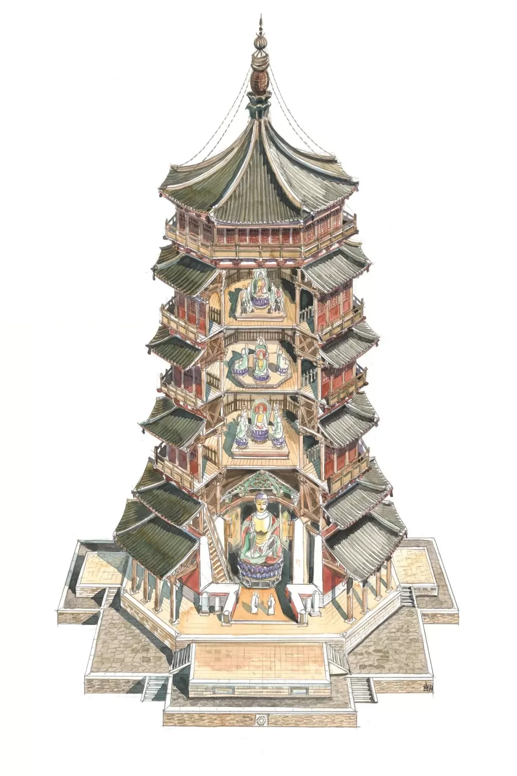 辽代应县木塔专题展：再现千年木构的奇迹-第5张图片-