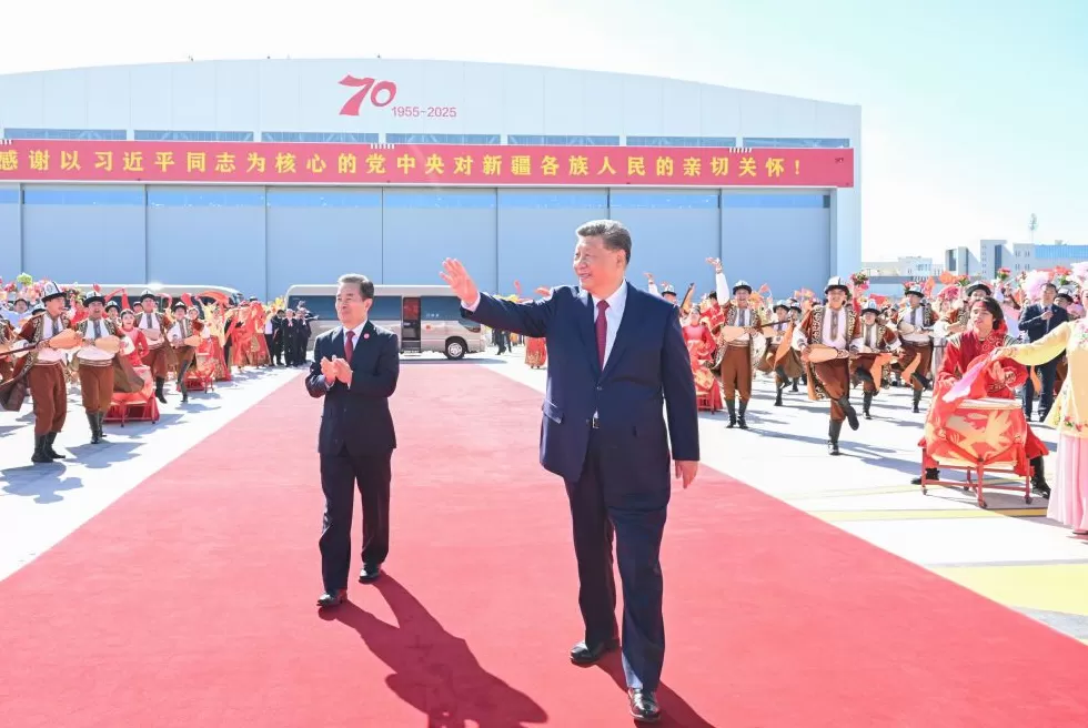 图讯丨习近平离开新疆返回北京-第2张图片-