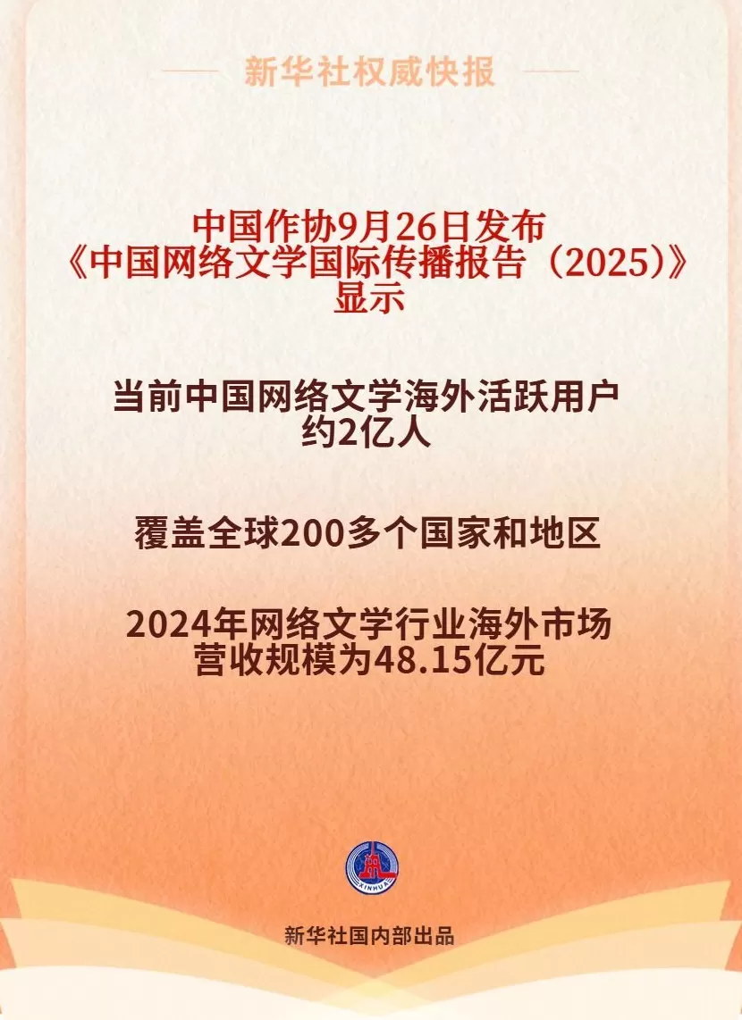 中国网络文学海外活跃用户约2亿人-第1张图片-