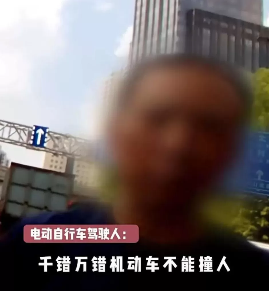 事发上海街头！男子闯红灯被撞后怒吼：千错万错，机动车不能撞人-第2张图片-