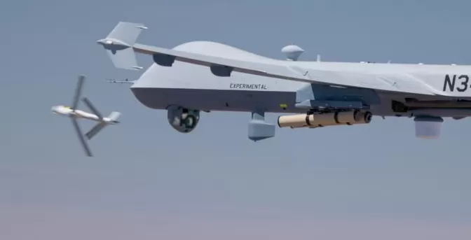 美军测试在“死神”无人机上集成“弹簧刀-600”巡飞弹-第2张图片-