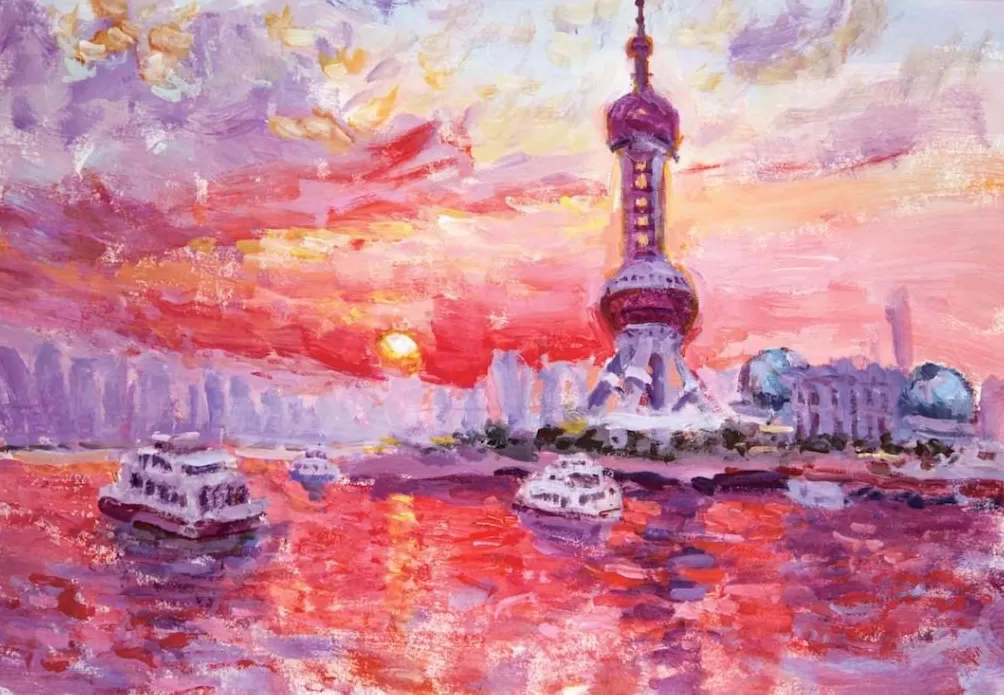 看孩子画笔下的浦东-第5张图片-