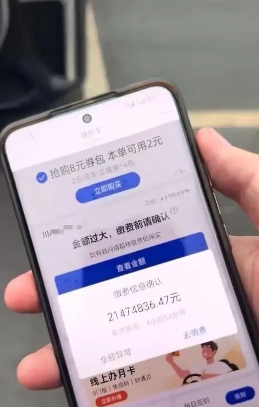 男子称停车不到5小时，要付2000万停车费，“目前不敢取车”，景区：景区外停车场，没法干预-第1张图片-