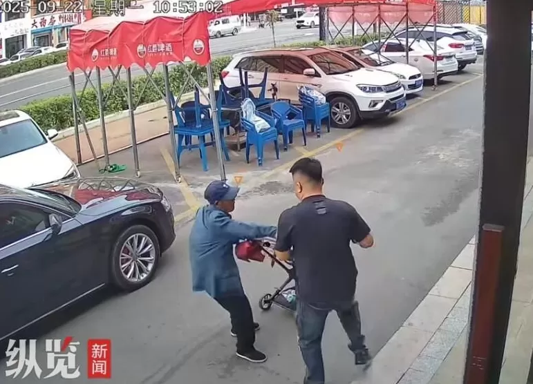 吉林一饭店老板出手扶住将要摔倒的老人，当事人：因周边无人当时有些犹豫，但该扶还是得扶-第1张图片-