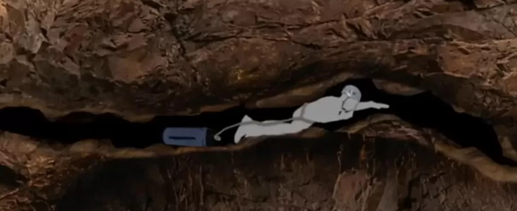 窒息！俄37岁男子独自硬闯世界最深洞穴，却忘带回程装备！悬吊地下1100米8个月才被发现…-第13张图片-