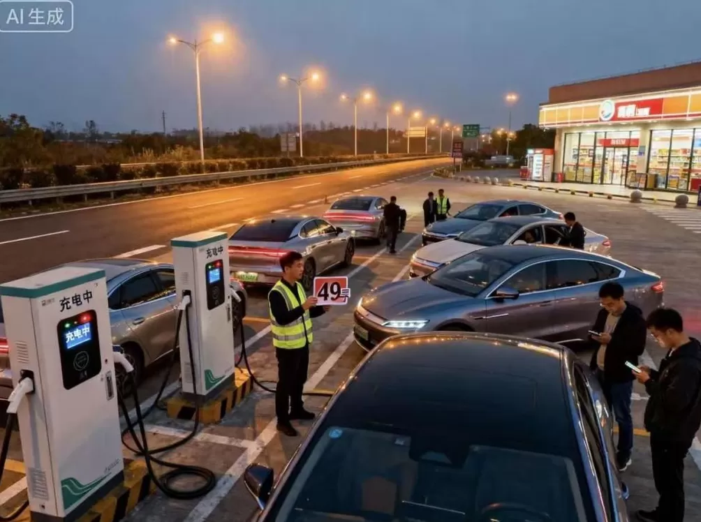 高速服务区成“充电修罗场”？这个假期超13服务区充电桩满负荷-第2张图片-