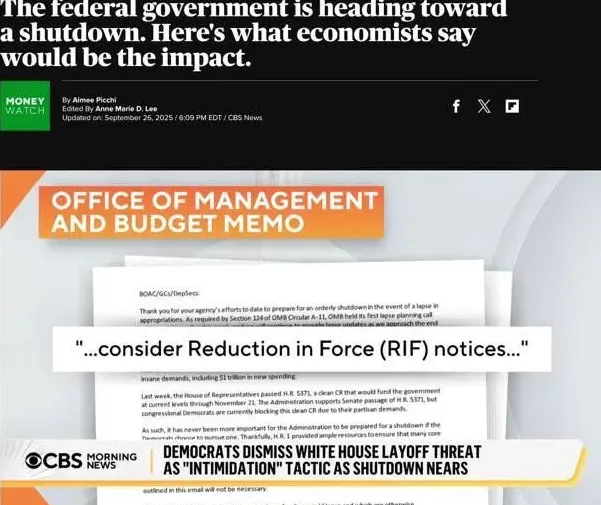 中国的国庆假期，美国近80万联邦雇员也“放假了”-第4张图片-