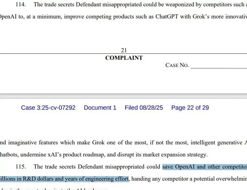 马斯克旗下xAI被盗走整个代码库，指控OpenAI窃取商业机密，OpenAI：这就是骚扰-第9张图片-