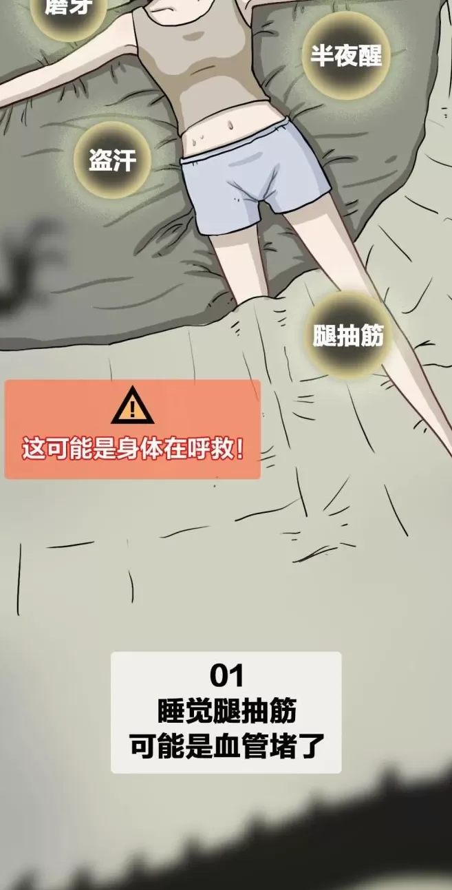 腿抽筋、爱磨牙、半夜总醒……可能是这些地方“堵”了-第4张图片-