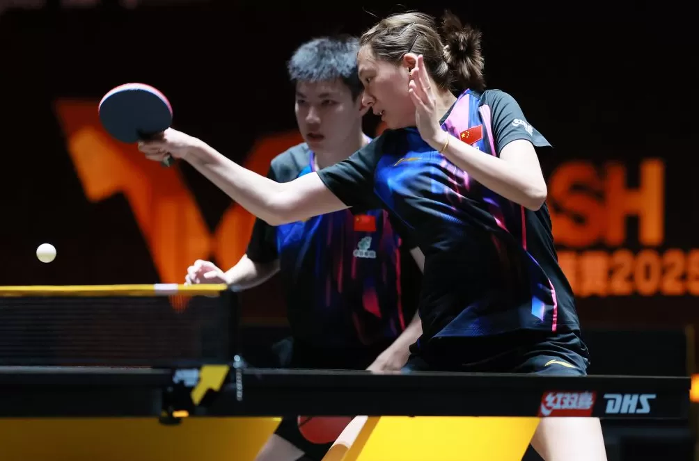 “莎头组合”再夺金！王楚钦/孙颖莎收获中国大满贯混双金牌-第2张图片-