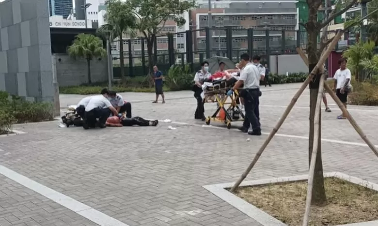 香港一公园发生割颈伤人事件，嫌犯被捕-第1张图片-