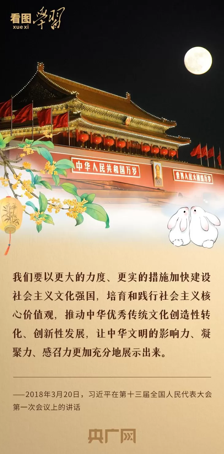 看图学习·文脉华章丨月满中秋，感悟中国精神、中国价值、中国力量-第6张图片-