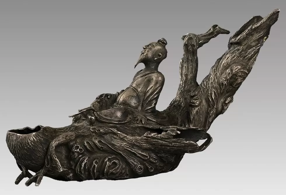 从吴文化博物馆藏朱碧山银槎杯看“仙人乘槎”形象的演变-第1张图片-