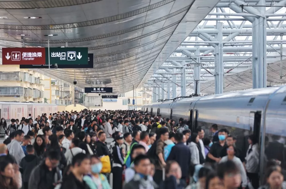云南铁路迎来国庆假期返程高峰，今日预计发送旅客59万人次-第2张图片-