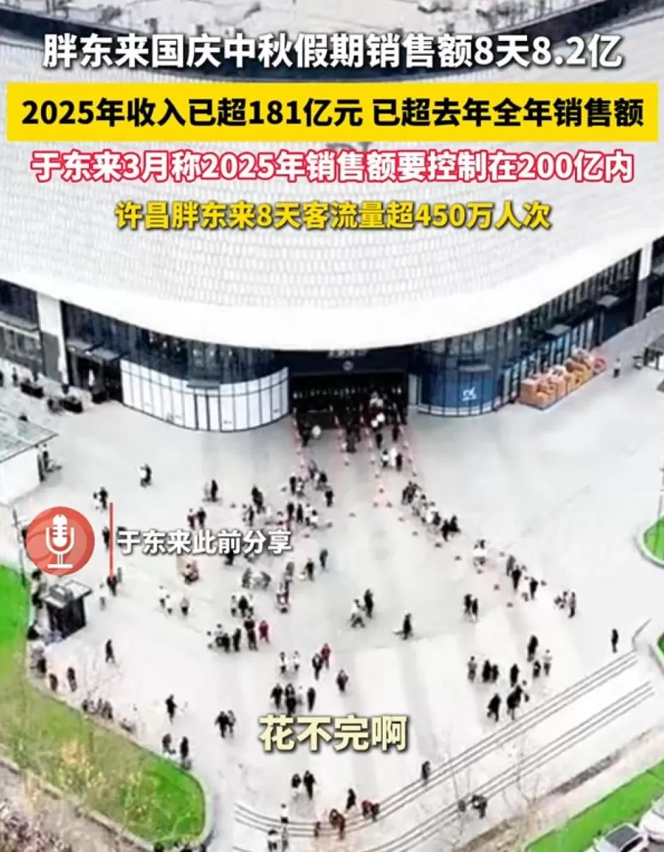 8天8.2亿！胖东来国庆中秋假期销售额公布，今年已收入180亿元，超去年全年-第1张图片-