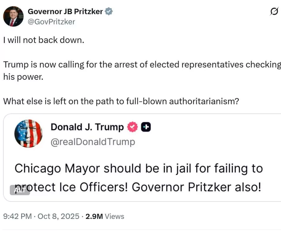 总统与州长的骂战：你骂我“痴呆”，我让你“坐牢”-第2张图片-