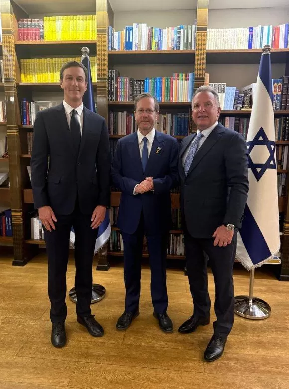 以色列总统会见美方官员，讨论加沙停火协议细节-第1张图片-