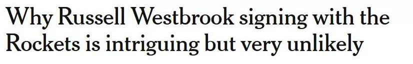 曝威少收到中国球队巨额合同！报价是国王4倍3原因无缘重返火箭-第4张图片-