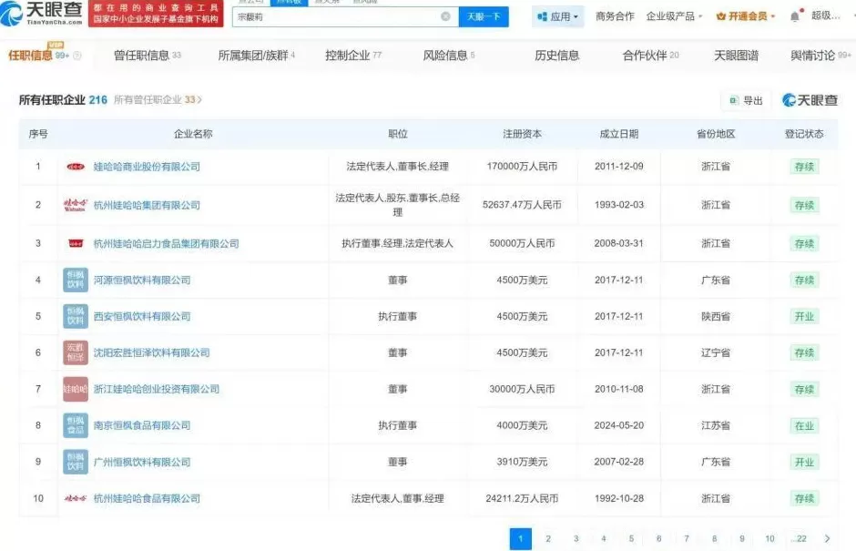 娃哈哈回应宗馥莉辞职属实，离职或与“娃小宗”有关-第2张图片-