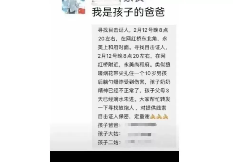 10岁男孩被烟花击中头部身亡，14岁嫌疑人被告上法庭，最新进展-第4张图片-