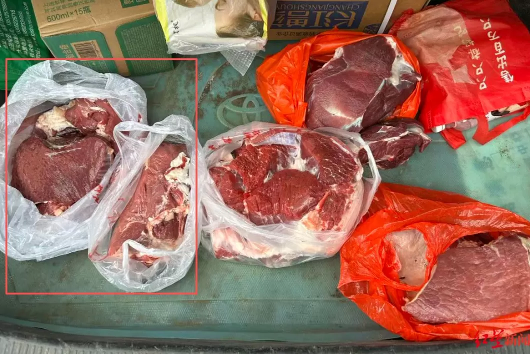 媒体调查徐州注水牛肉：一头牛能注水超百斤，连夜送批发市场-第4张图片-
