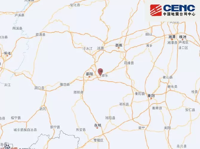 湖南邵阳市邵东市（塌陷）发生3.4级地震-第1张图片-