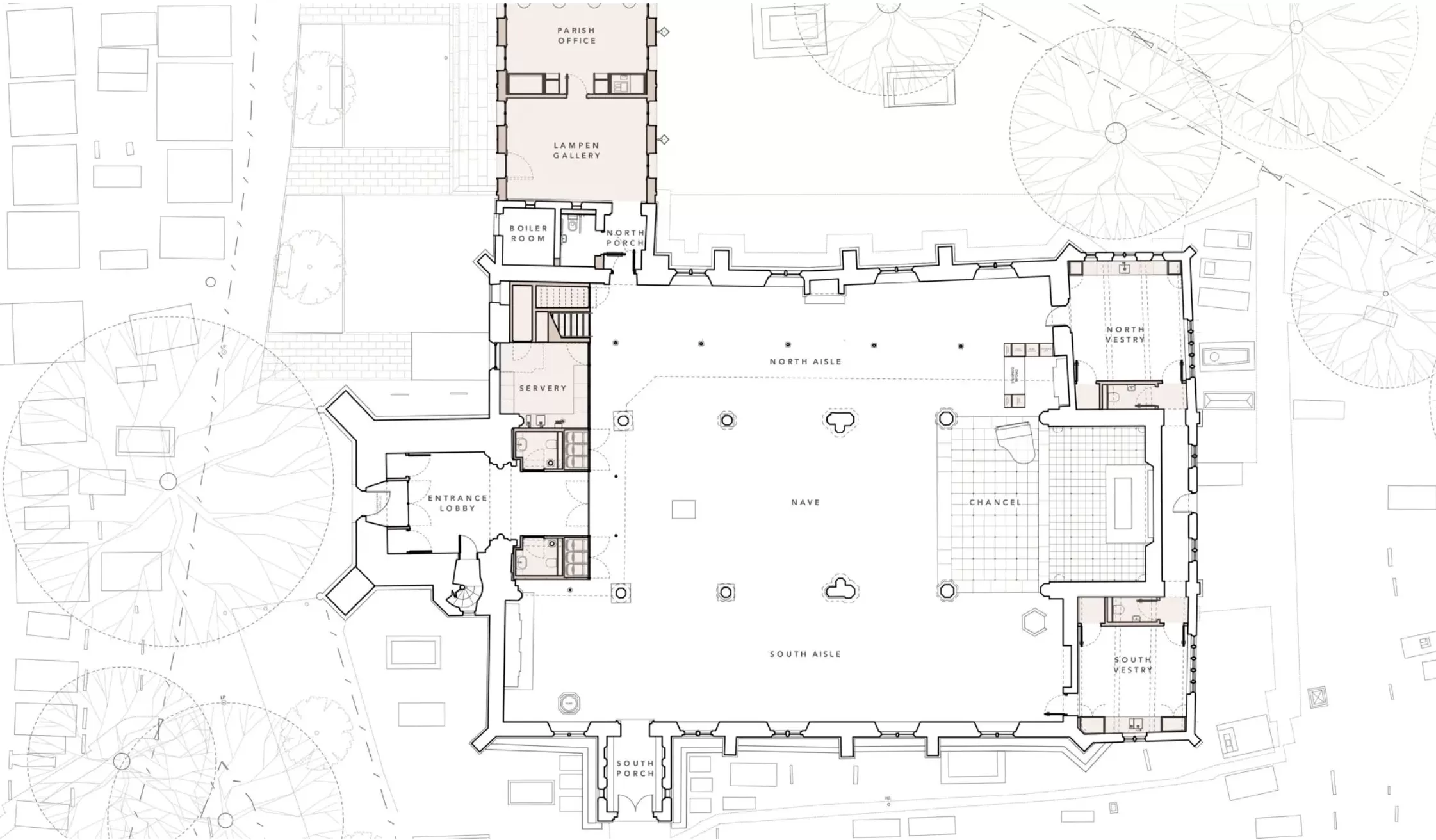 曾经破落的教堂成了多功能场所，这个设计获劳伦斯奖-第9张图片-
