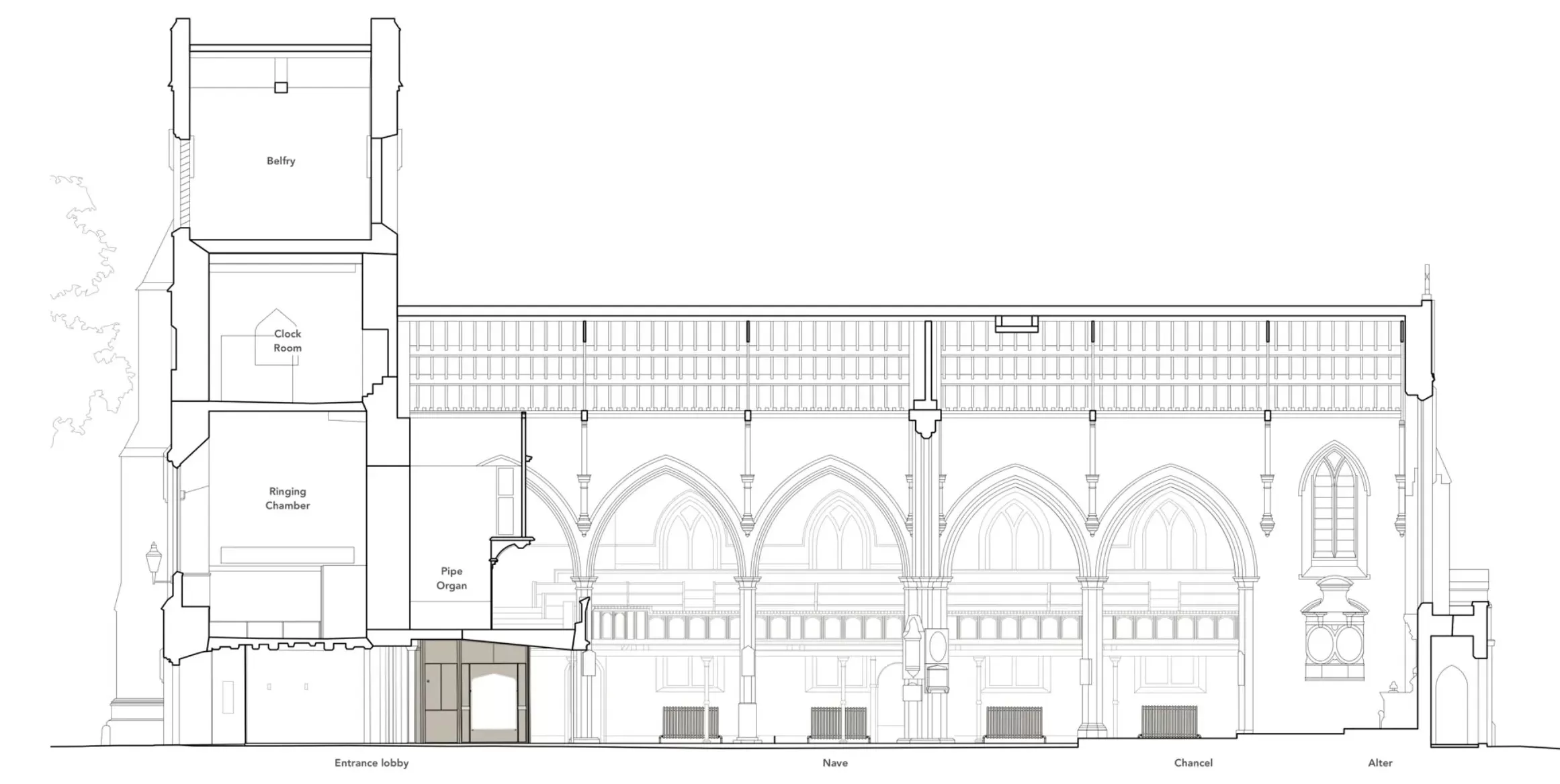 曾经破落的教堂成了多功能场所，这个设计获劳伦斯奖-第10张图片-