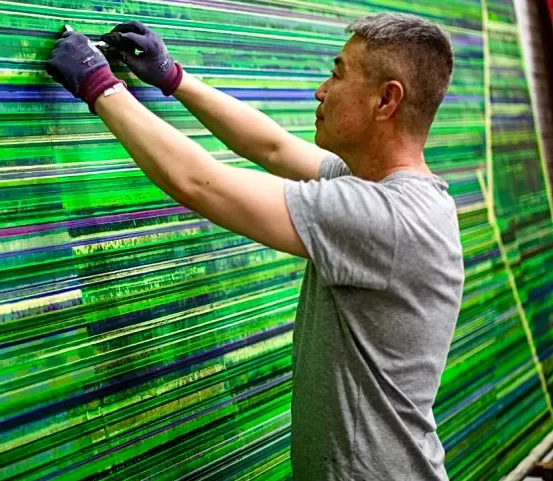 刮刀和色彩共同构建“时间之玄”-第1张图片-