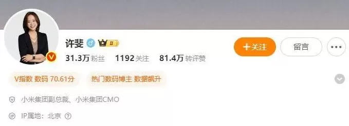 85后“美女经理”魏思琪接替王腾，出任小米中国区市场部总经理-第1张图片-