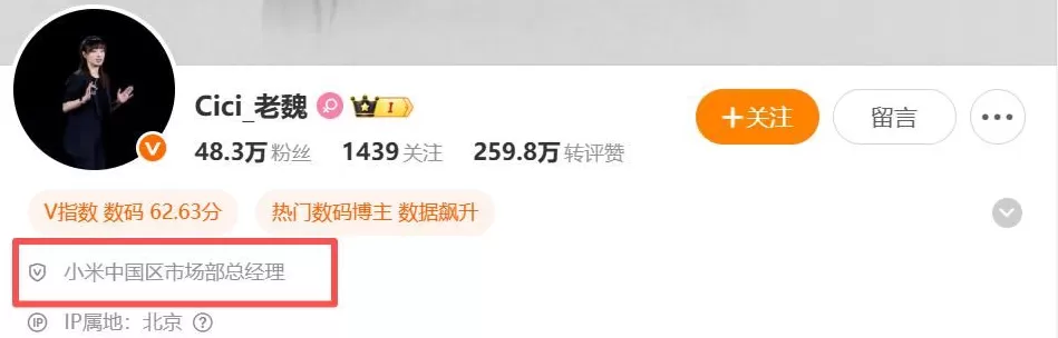 85后“美女经理”魏思琪接替王腾，出任小米中国区市场部总经理-第5张图片-