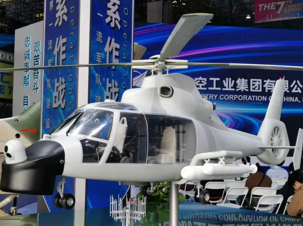 多图｜直-9家族最强舰载机亮相，可挂载多种武器-第1张图片-