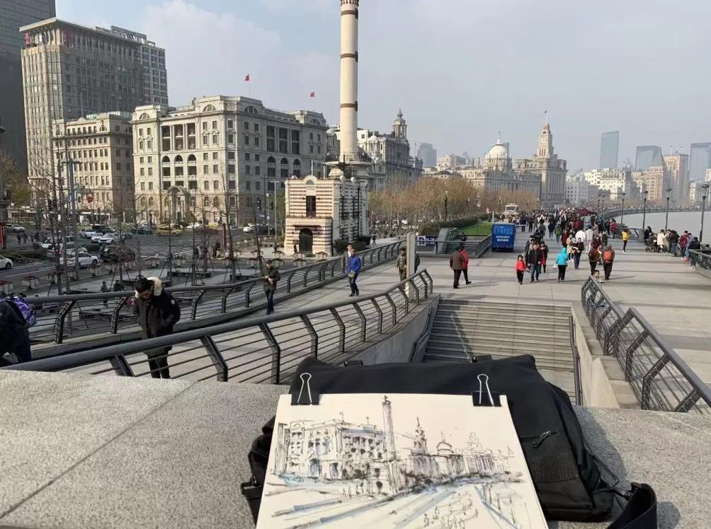 上海旅居⑥｜新加坡人陈祺竹：来上海，我用写生留下历史建筑-第6张图片-