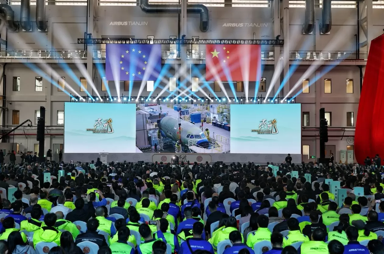 空客天津再扩产能，第二条A320总装线启用，直指月产75架目标-第1张图片-