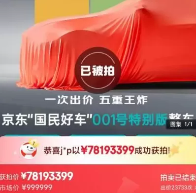 京东汽车拍出近8000万天价？独家回应：正联系用户确认-第1张图片-