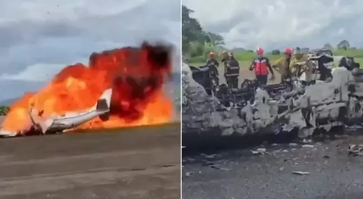 委内瑞拉一小型飞机起飞时坠毁，2人遇难-第1张图片-