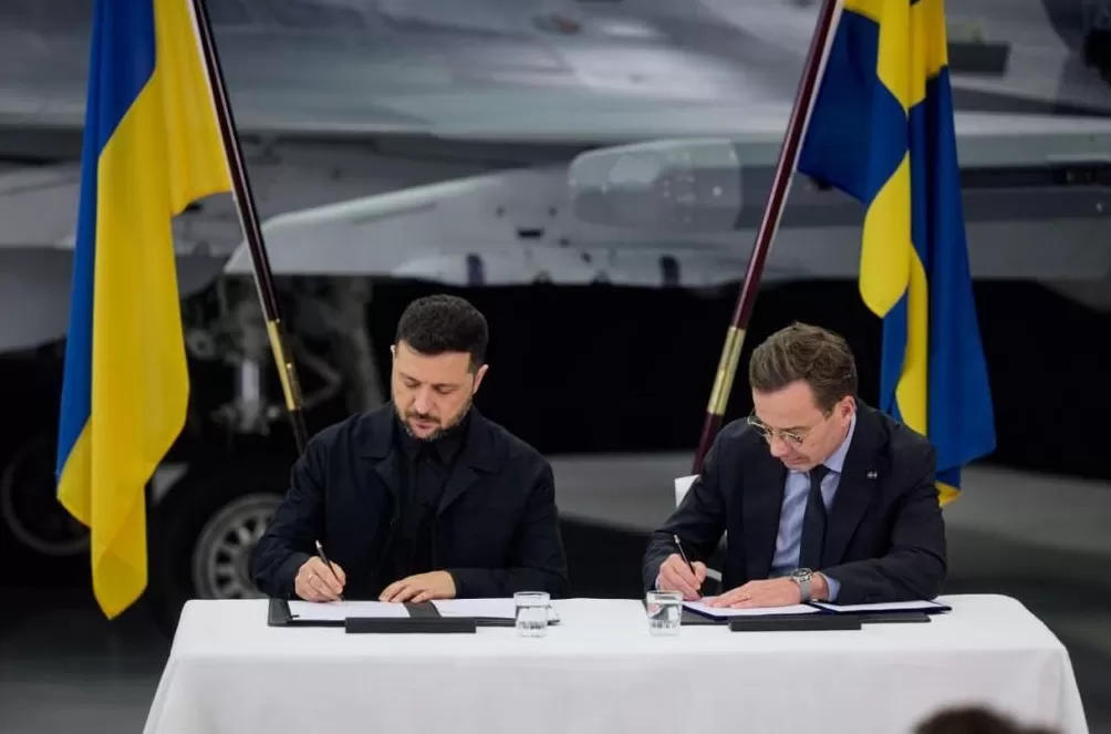 泽连斯基称乌将从瑞典获得至少100架“鹰狮”战机-第1张图片-
