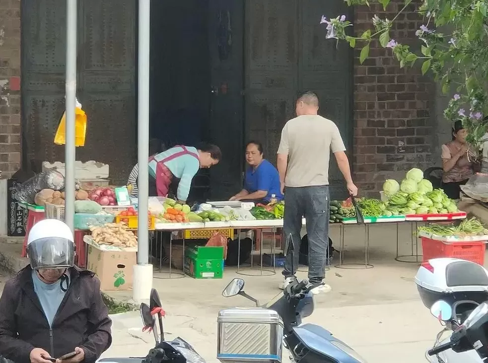 他们在洪水中，搭起去买菜的桥-第2张图片-