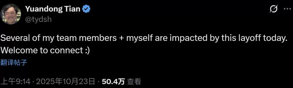 重金招揽人才后Meta AI团队开始大裁员：波及约600人，包括AI大牛田渊栋-第1张图片-