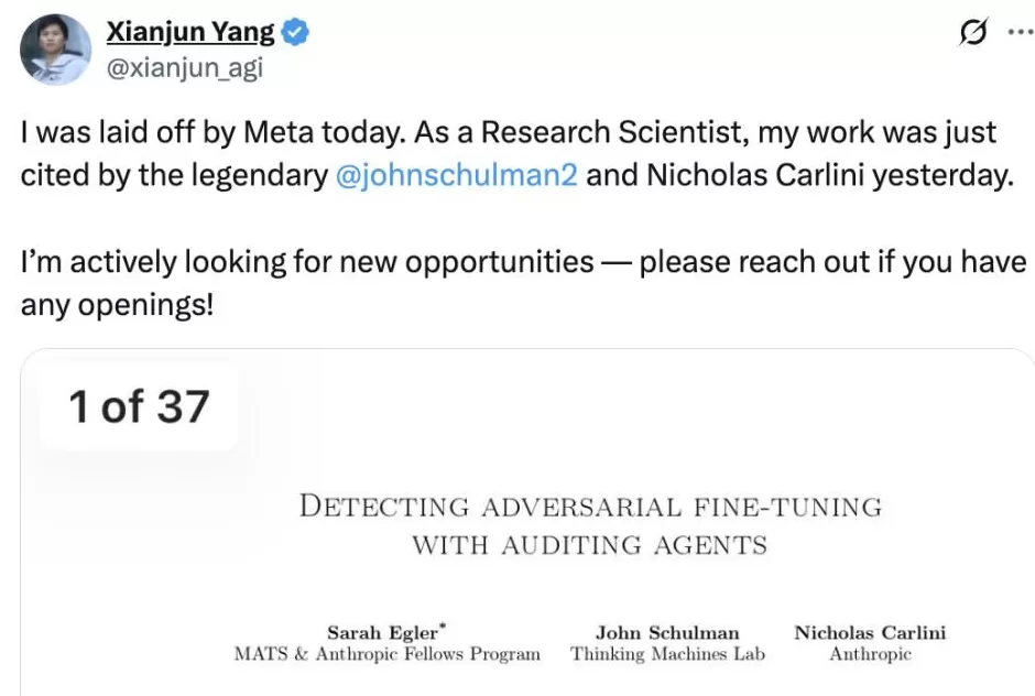 MetaAI巨震!大神田渊栋被裁,成批华人科学家失业-第5张图片- MetaAI巨震!大神田渊栋被裁,成批华人科学家失业-第5张图片-
