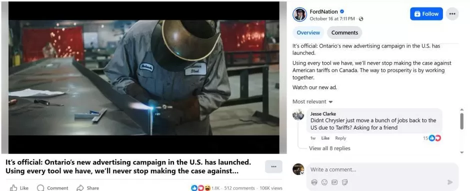 一则广告惹出祸？特朗普：美国终止与加拿大的所有贸易谈判-第1张图片-